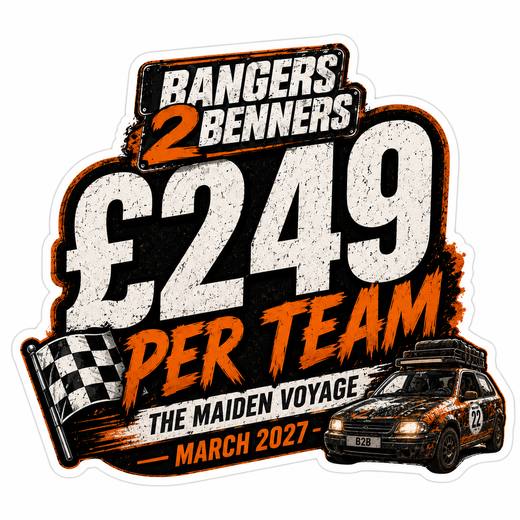 Bangers 2 Benners Rally Sticker