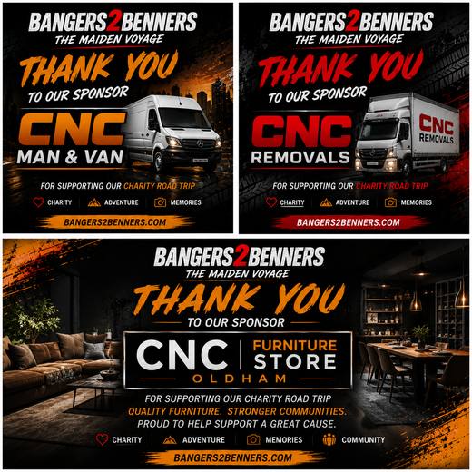 A Set Of Three Bold Sponsor Thank You Graphics No