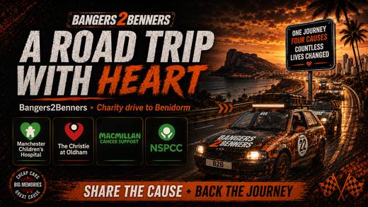 Bangers2Benners Charity Road Trip Rally