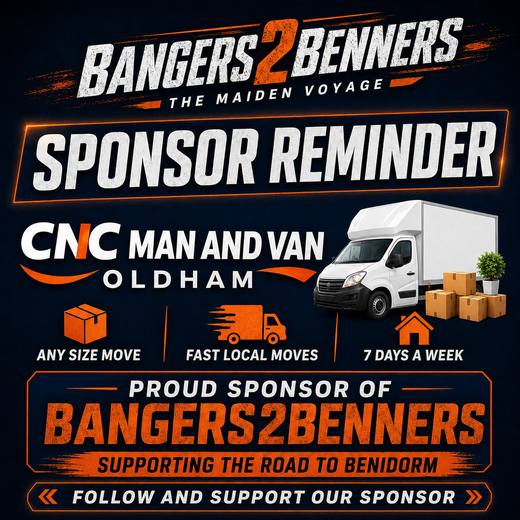 Sponsor Reminder For Bangers2Benners Event