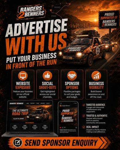 Bangers 2 Benners Sponsorship Opportunity