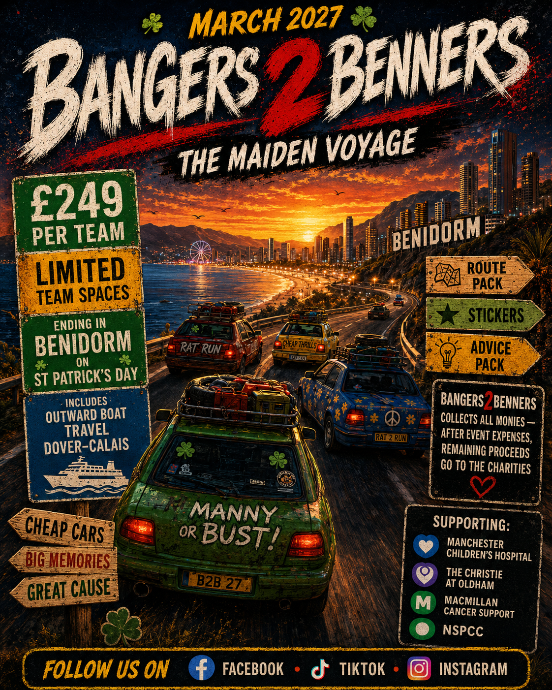 Bangers2Benners launch poster